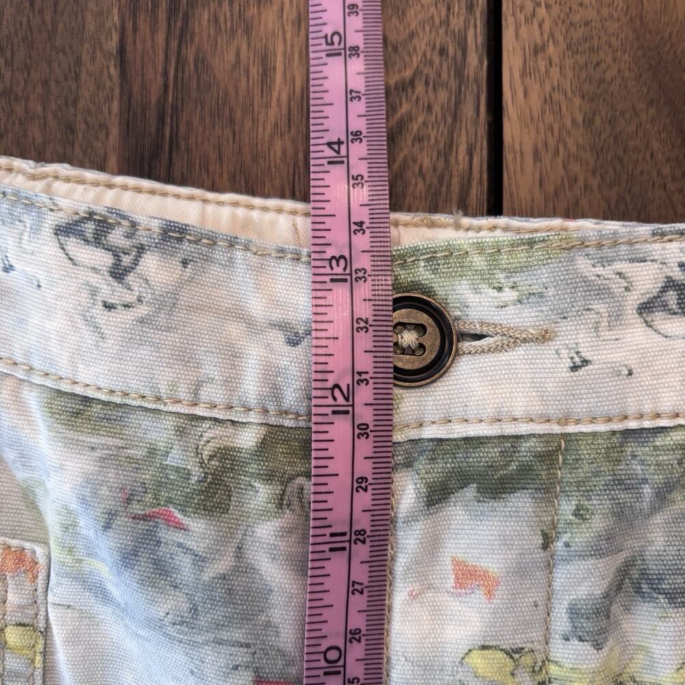 Pilcro at Anthropologie The Roamer Trousers/Jeans Blue Painted Artsy Boho SZ 32 - Picture 9 of 9